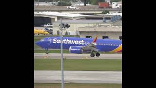 Southwest Airlines WN 737MAX 8 landing FLL [upl. by Ailehs]