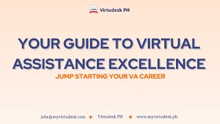 Webinar Your Guide to Virtual Assistance Excellence  Virtual Assistant Jobs [upl. by Maighdlin]