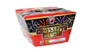 CROSSETTE CRUSH 25 SHOT  DOMINATOR FIREWORKS  DM587 [upl. by Wina]