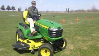 John Deere Riding Mower X739 with 4 Wheel Steering [upl. by Philbert]