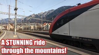 A STUNNING ride through the Swiss Alps in First Class [upl. by Acinoreb]