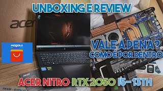 Unboxing e Upgrade de Memoria Notebok Acer Nitro 5 RTX 2050 I513th Magalu Aliexpress DDR5  Análise [upl. by Amlez]