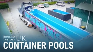 Australians are buying recycled shipping containers as backyard swimming pools [upl. by Maclaine]