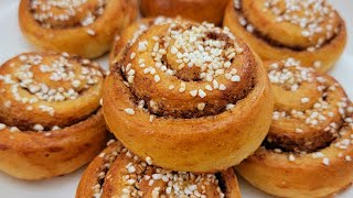 Easy Cinnamon Buns Recipe  How To Make Swedish Cinnamon Buns Kanelbullar [upl. by Korman671]