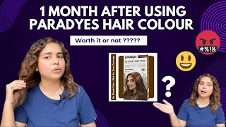 Paradyes hair colour review after 1 month  Worth it  paradyes haircolor [upl. by Ahsitan]