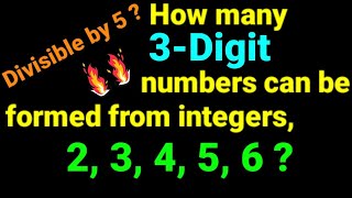 3digit number formed from integers 23456  How many divisible by 5 Class12 Math Lesson 1 Hero [upl. by Ellesig]