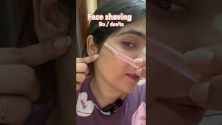 OMG 😨 face shaving se ye kya hua 😱😱 Face shaving Do or don’ts shorts facialhairs ytshorts [upl. by Phebe]