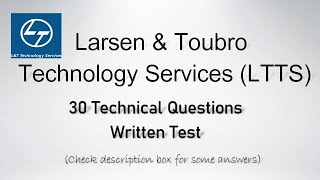 LTTS Written Test Tech Questions  Larsen amp Toubro Tech Services  VLSI PDE Role 2022 [upl. by Akived]