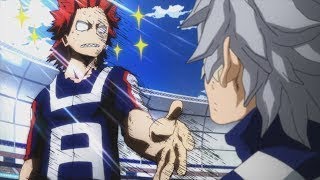 Boku no Hero Academia 2nd Season  Kirishima vs Tetsutetsu [upl. by Nilknarf]