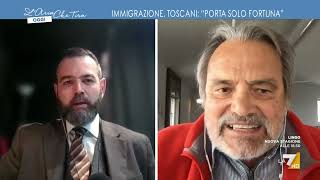 Immigrazione irregolare Francesco Borgonovo vs Oliviero Toscani quotGliela spieghiamo a [upl. by Ivie]