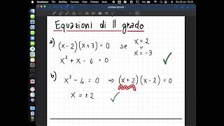 3ALL Introduzione alle eq di II grado [upl. by Zebedee]