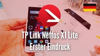 Gutes 99 Euro Smartphone mit Fingerabdruckscanner  TP Link Neffos X1 Lite  Erster Eindruck [upl. by Ystap]