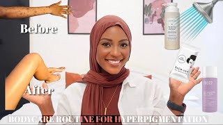 Unsponsored BODY CARE ROUTINE FOR SMOOTH EVEN TONED SKIN amp FADING HYPERPIGMENTATION AND MARKS [upl. by Liek985]