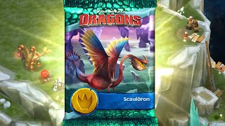 Dragons Rise of Berk  Unlocking Scauldron Dragon Episode 4 [upl. by Kotto]