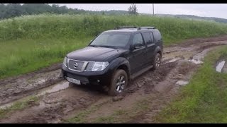 Nissan Pathfinder R51  OFF ROAD  Дорога на дачу [upl. by Adiehsar]