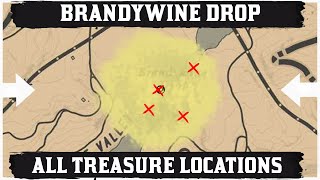 Brandywine Drop All Treasure Locations Red Dead Redemption 2 Online [upl. by Oinafipe370]