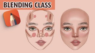 Autodesk Sketchbook Blending Tutorial  For Beginners 🔥 [upl. by Medarda]