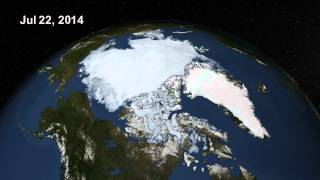 Arctic Sea Ice Summer 2014 [upl. by Darooge]