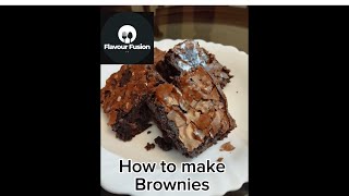 The easiest brownie recipe Fudge Brownie  I made Fudge Brownies ever  ​⁠ Flavourfuion [upl. by Yvan]