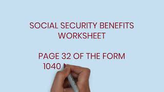 How to prepare your 2022 Form 1040SR tax return with social security income [upl. by Dolores]