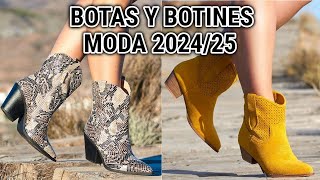 BOTINES y BOTAS de MODA otoño invierno 2024 2025 COMODOS [upl. by Karl18]