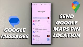 How To Send Google Maps Pin Location In Google Messages [upl. by Eelirrem]