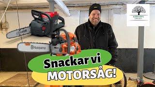 Hur filar man kedjan på motorsåg Körkort för motorsåg Vilka skyddskläder är bra Favorit motorsåg [upl. by Emixam909]