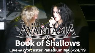 Avantasia  Book of Shallows w Ronnie Atkins amp Adrienne Cowan LIVE  Worcester Palladium MA 52419 [upl. by Amando307]