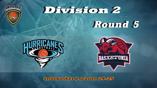 Atlasbasket  Div 2Round 5  HURRICANES vs BASXETONIA [upl. by Masao]