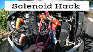 Replacing Solenoid on EVINRUDE 150 [upl. by Supmart]