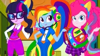 MLP Equestria Girls Back to School  My Little Pony Full Episodes  Cartoon Kids Game in English [upl. by Akkimat]