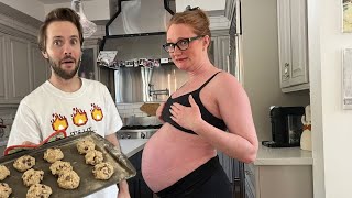 Best Friend Bakes My Lactation Cookies  ABOUT TO GO INTO LABOR [upl. by Siloam]