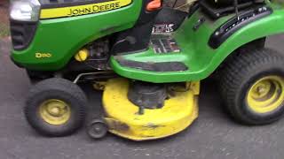 How to Adjust and Level the Mowing Deck on your John Deere Lawn Tractor [upl. by Raval]