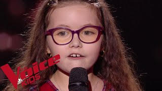 Serge Lama  Je suis malade  Emma  The Voice Kids France 2018  Blind Audition [upl. by Moskow404]