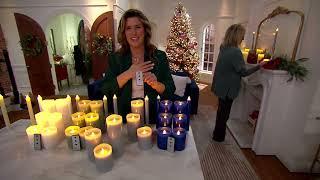 Home Reflections 8Piece Flameless Candle Set on QVC [upl. by Gayn]