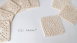 【そのままでも繋げてもOK】モチーフの編み方【かぎ針編み】Crochet Motif [upl. by Zipporah]