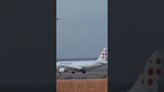 Takeoff Brussels Airlines A320214 OOSNI At Airport Ouarzazate aviation automobile [upl. by Lombard]