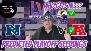 NFL Predicted Playoff Seedings [upl. by Enibas]