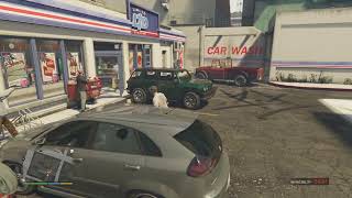 GTA V triads Kills LTD Gasoline shopping employee [upl. by Romonda668]