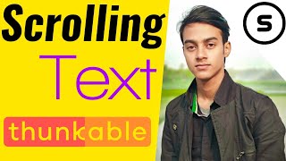 Scrolling text 🔥  Text Animation  ThunkableAppybuilder Tutorial in hindi [upl. by Htebharas696]