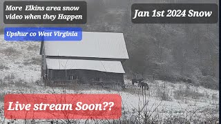 Snowy West Virginia January 1 2024 New Years Day Snow Hohum [upl. by Ragucci]