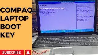 compaq boot menu key  compaq laptop boot from usb [upl. by Gnoz]