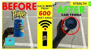 😱 Hack WIFI from 600 FEET AWAY With the Pringles Cantenna 😱  TechSpertiseTv 7 [upl. by Ellertal881]