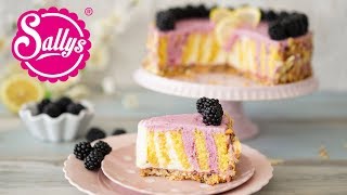 Sommertorte mit Brombeeren amp Zitronen  Wickeltorte  Sallys Welt [upl. by Spiro964]