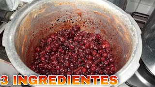 DOCE DE GROSELHA COM APENAS 3 INGREDIENTES FÁCIL docedegroselha receitas doces [upl. by Latsirk140]