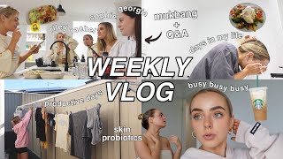 WEEKLY VLOG  MUKBANG WITH THE GIRLS  SKIN PROBIOTICS  DAYS IN MY LIFE amp MORE  Conagh Kathleen [upl. by Yvi]