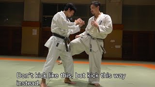 Severe pain Surprising Low Kick of Full Contact Karate [upl. by Notsgnik]