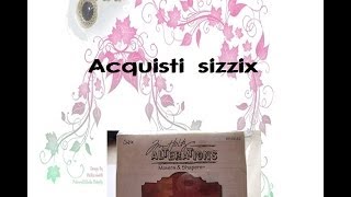 ACQUISTI SIZZIX fustelle varie e texture [upl. by Atile]