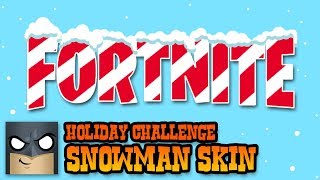 Holiday Snowman Skin  Fortnite ART CHALLENGE [upl. by Noemys]