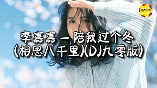 李嘉嘉  陪我过个冬 相思八千里DJ九零版『愿许大雪能知我意，掩我心中意难平。』【动态歌词MV】 [upl. by Ricketts828]